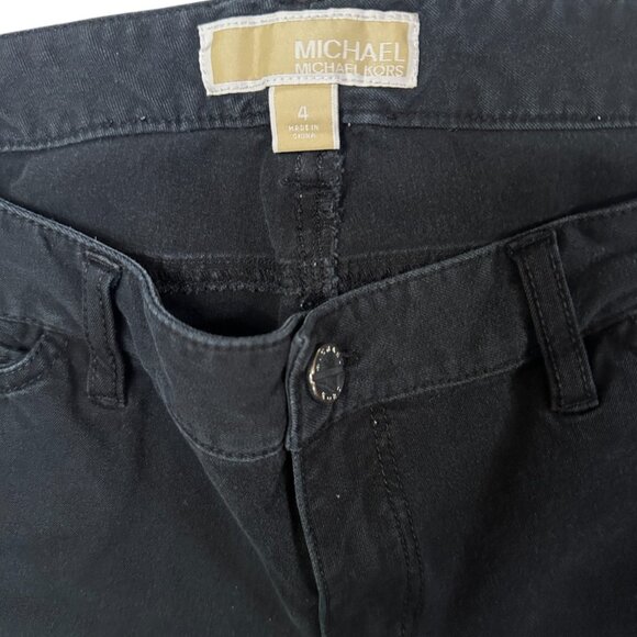 Michael MICHAEL KORS Womens Black Stretch Skinny Jeans Size 4 - Picture 10 of 16
